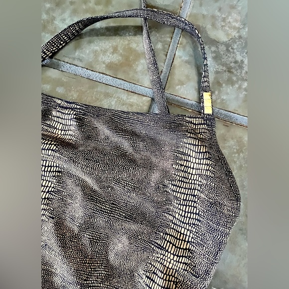 Vince Camuto Swim Gold & Black Metallic size 10 - Picture 3 of 6